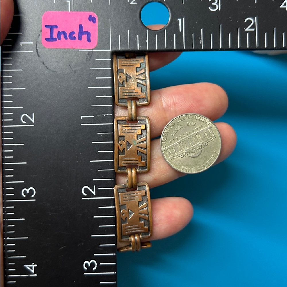 🖤Copper Spiritual Bird Panel Vintage bracelet - Picture 10 of 12